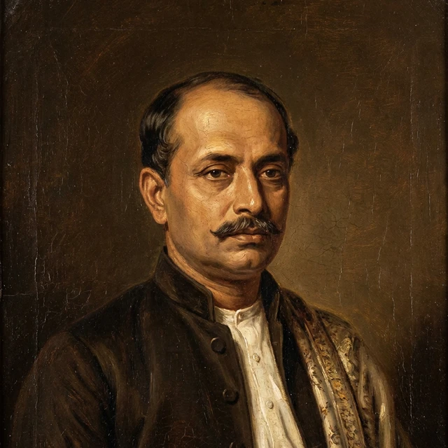 Bhagawan Chandra Bose &mdash; commissioned likeness in the house portrait register; no photograph of him is known to survive